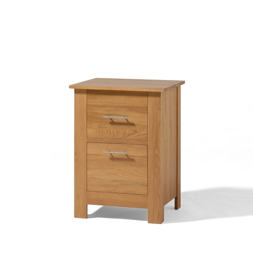 Contemporary Oak Filing Cabinet 2 Drawer 808.605