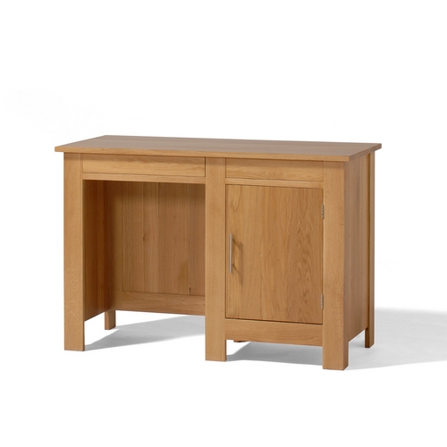 Contemporary Oak Home Office Furniture Contemporary Oak Single Pedestal Desk 808.602