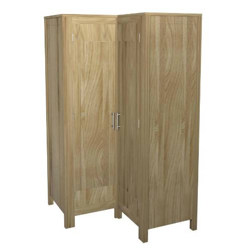 Contemporary Oak Range Contemporary Oak Corner Wardrobe