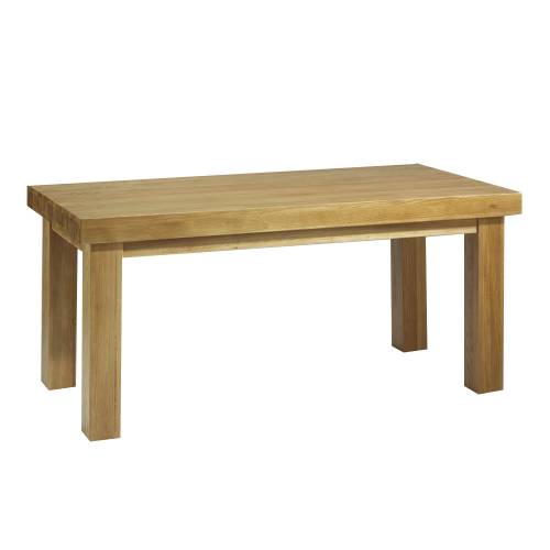 Contemporary Oak Dining Table Thick Top 303.233