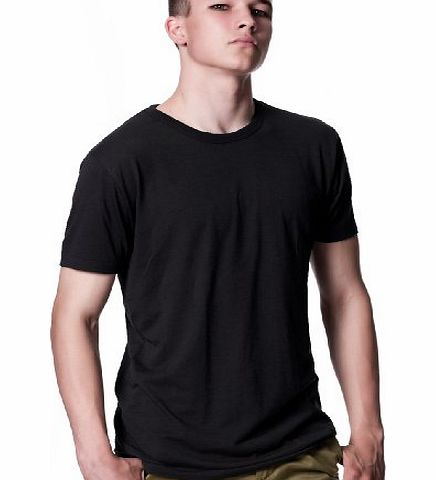 Continental Clothing Mens T-Shirt, Black - L, Bamboo amp; Organic Cotton Jersey style T Shirt
