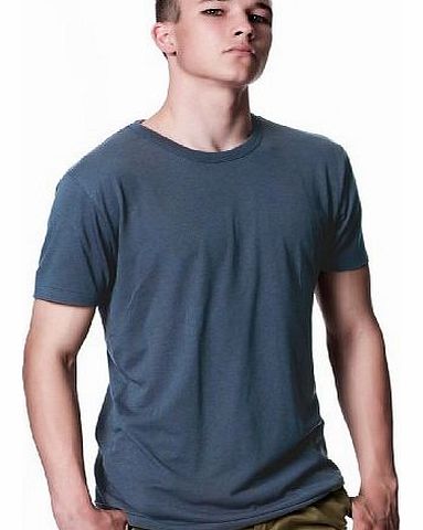 Mens T-Shirt, Denim Blue - XL, Bamboo & Organic Cotton Jersey style T Shirt