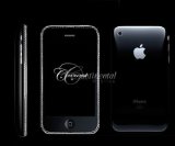 Continental Mobiles Continental Apple iPhone 3G Unlocked Black 16GB VS1 Diamond Encrusted Luxury Mobile Phone