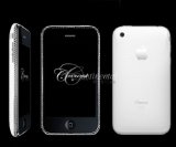 Continental Mobiles Continental Apple iPhone 3G Unlocked White 16GB VS1 Diamond Encrusted Luxury Mobile Phone