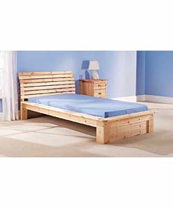 Pine Single Bedstead/Luxury Orthopaedic Matt