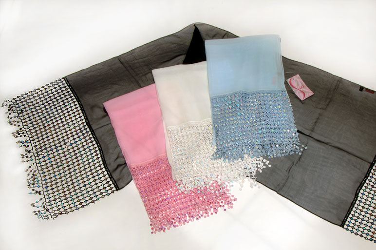 Sequined wrap by Continental Textiles