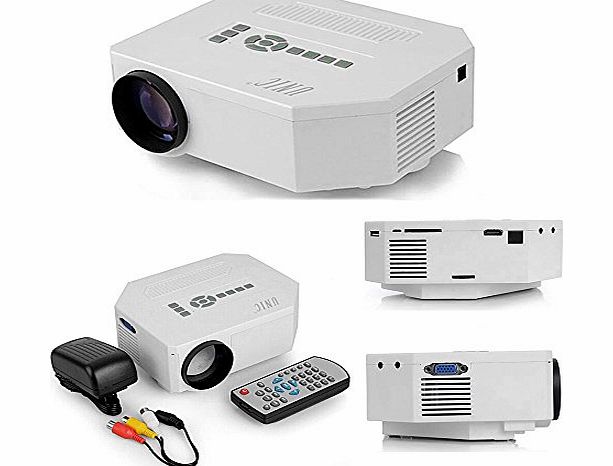 Continu Porable 150 lumens 1080P HD Home Theater 3D HDMI USB Video Game LED LCD Mini Projector,supports SD / AV / VGA / HDMI / USB .Suitable for home theater use, business conference, school training,