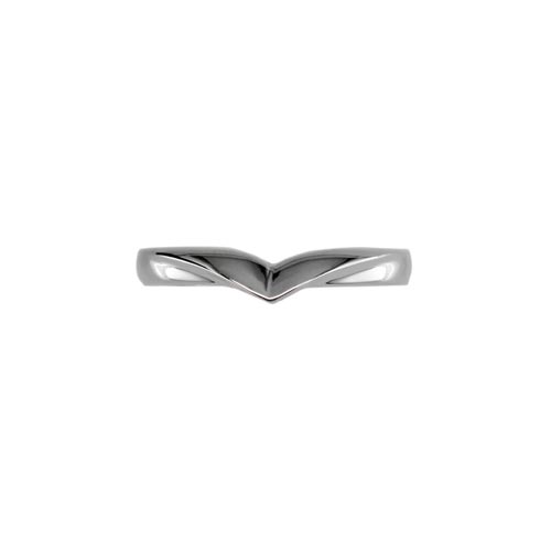 Contours Band Ring In 18 Carat White Gold