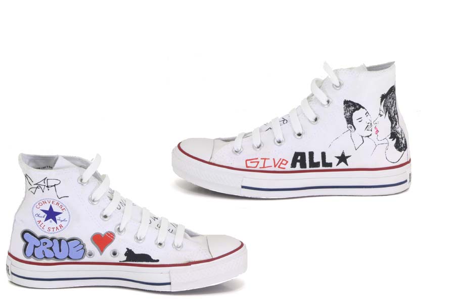 Converse - All Star - White / Blue / Love