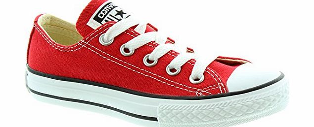 Converse All Star Ox Trainers Red 10 Child UK