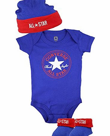 Converse Baby Boys Hat, Vest amp; Bootie Set - Navy
