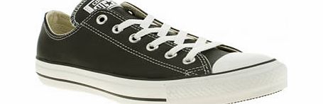 Black All Star Leather Ox Trainers