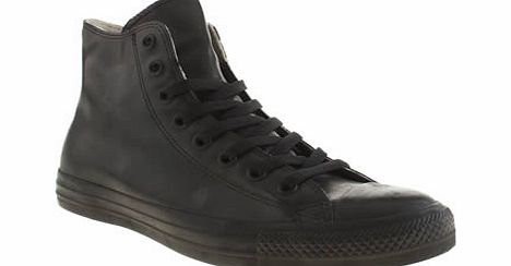 Converse Black All Star Rubber Hi Trainers