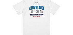Converse Boys 3-7yrs white cotton T-shirt