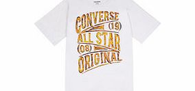 Converse Boys 3-7yrs white glowing T-shirt
