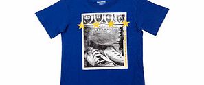 Converse Boys blue cotton blend T-shirt