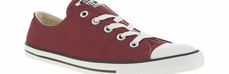 Converse Burgundy All Star Dainty Oxford Trainers