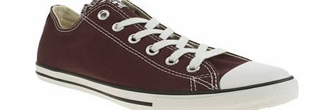 Converse Burgundy Lean Oxford Trainers