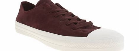 Converse Burgundy Sawyer Ox Trainers