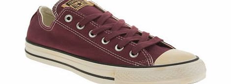 Converse Burgundy Vintage Wash Twill Oxford