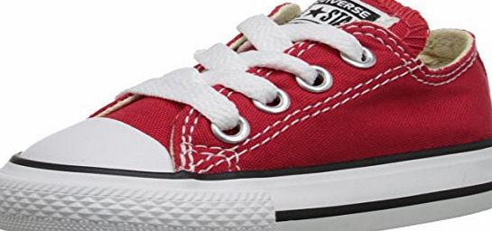 Converse Chuck Taylor All Star Core Ox, Unisex Kids Trainers, Red, 1 UK (33 EU)