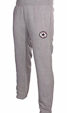 Converse  Chuck Patch Mens Cuffed Fleece Tracksuit Pant Grey, M