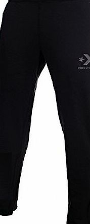Converse  Star Chevron Mens Cuffed Fleece Tracksuit Pant Black, S