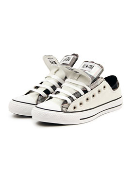 Converse Cream/Grey Double Upper Ox Trainer