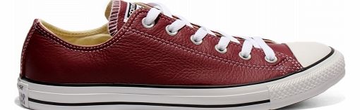 CT All Star Ox Red Leather Trainers