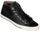 CT Clean Mid Black/White Leather Trainers