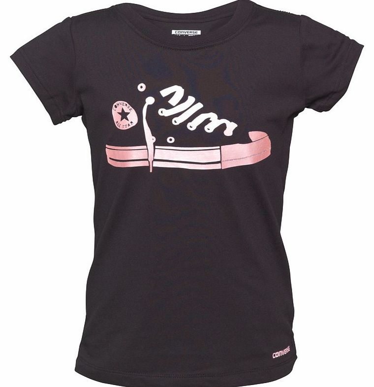 Girls T-Shirt Converse Black