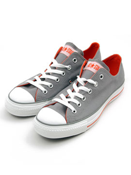 Converse Grey/Orange CT Ox Lo Trainer
