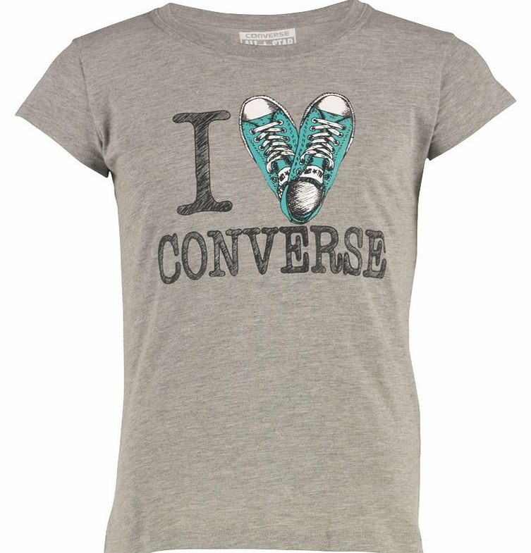 Junior Girls T-Shirt Vintage Grey Heather