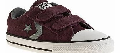Converse kids converse burgundy star player unisex