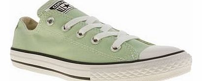 Converse kids converse light green all star lo girls