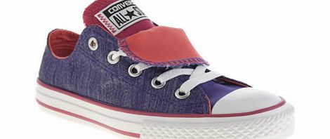 Converse kids converse purple all star shine double