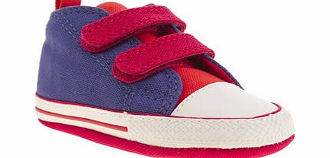 Converse kids converse purple first star velcro crib