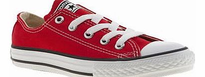 kids converse red all star lo unisex junior