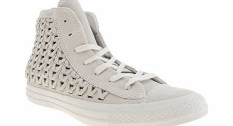 Converse Light Grey All Star Elevated Woven Hi