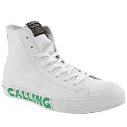 Converse Male All Star Hi Clash Leather Upper in White