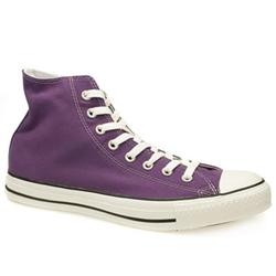 Converse Male All Star Hi Fabric Upper in Purple