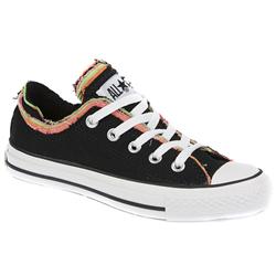 Converse Male All Star Low Textile Upper Textile Lining in Black Multi