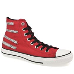 Converse Male As Multi Zipper Hi Fabric Upper in Red