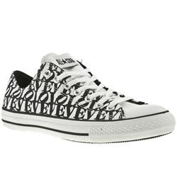 Converse Male Converse All Star Lo Fabric Upper in White and Black