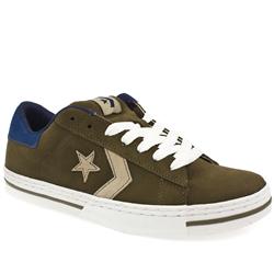 Converse Male Voliant Ox Suede Upper in Khaki