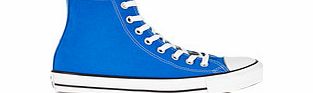 Converse Mens bright blue and white hi-tops