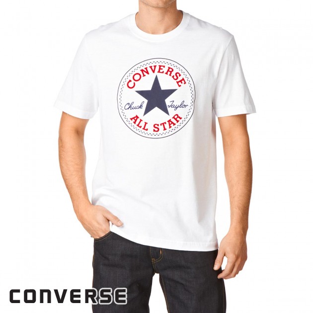 Mens Converse Core Chuck Patch T-Shirt - Bright