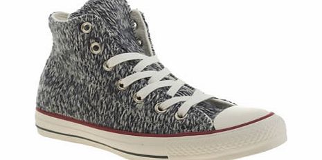 Converse Navy All Star Winter Knit Hi Trainers
