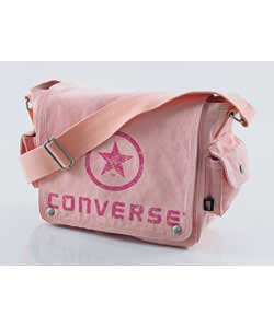 Pink Denim Satchel