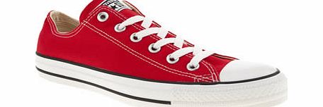 Converse Red All Star Lo Trainers